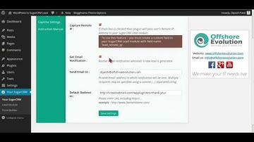 WordPress SugarCRM Lead Form Builder V2