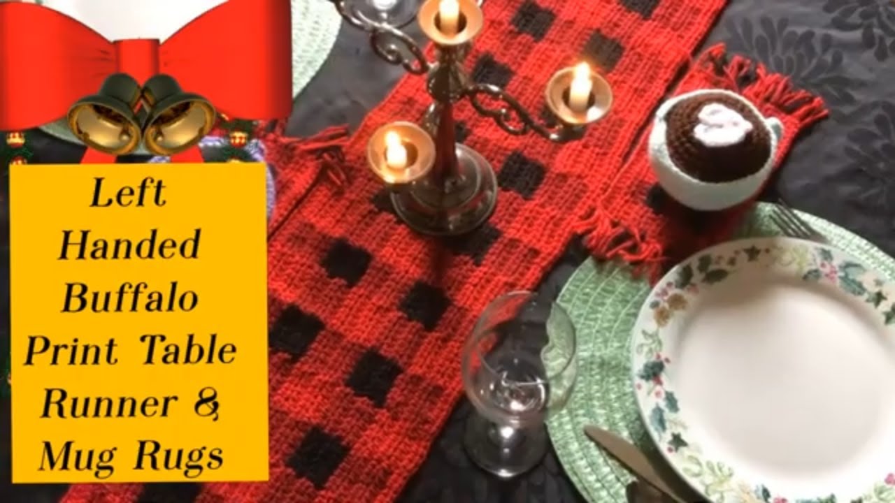 Left Handed Buffalo Print Table Runner & Mug Rugs YouTube