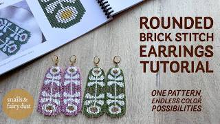 One Pattern, Endless Color Possibilities | Brick Stitch Earrings Tutorial