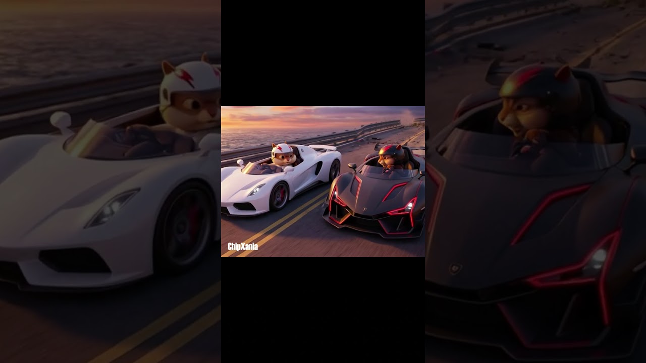 Speed Racer unlikely Chipmunk Showdown 🏁 | Classic Racing Theme Cover #animation #cartoon #mcqueen