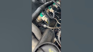 Ford Transit lumpy idle and fuel leak! Best get it washed off and see what’s going on. #fordtransit