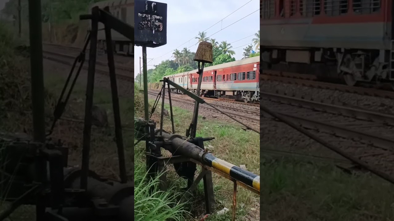 Back to Back Train Action from Level Crossing