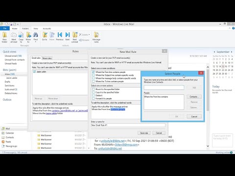 How to Create Mail Rules & Folder in Windows Live Mail