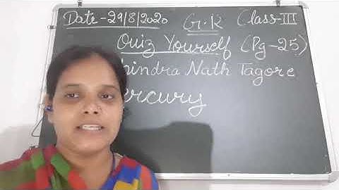 Class III General Knowledge 29 08 2020 by Ms Anchal Singh