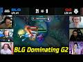 Streamers React : Knight Akali Insane 1v3 Destroying G2 - BLG vs G2