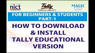 Tally Part 1 # for Beginners & Students # how to download & install tally educational version