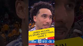JARED McCAIN VS SPURS WEST FINAL GAME 3 #nba #basketball #shorts