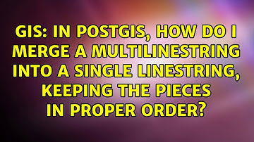 In PostGIS, how do I merge a multilinestring into a single linestring, keeping the pieces in...