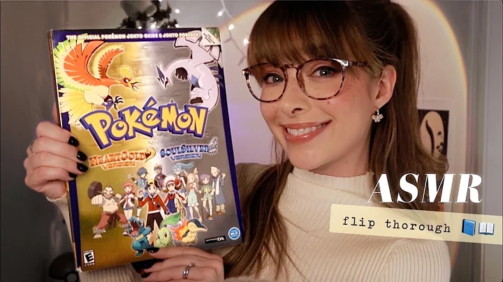 ASMR 📖 Pokémon HGSS Strategy Guide! 🎮🕹️ Relaxing Page Smoothing & Turning · Whispered Flip Through