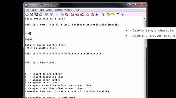 Editing With vim 05 - Deletion