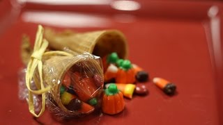 Use leftover candy to make a Thanksgiving cornucopia Profile