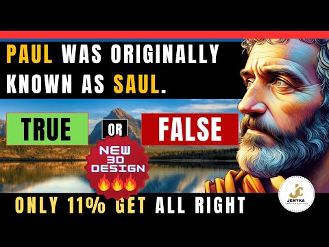 TRUE OR FALSE? Bible Quiz Trivia - APOSTLE PAUL | Test your Bible Knowledge | Ultimate Bible Quiz