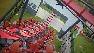 X-Flight - Six Flags Great America - Back Row (4K HD POV) - August 2023