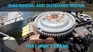 Outboard motor won't crank