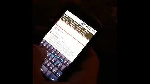 Google Nexus One Swype input method