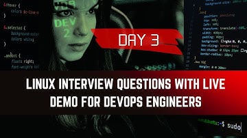 Day 3- Mastering linux interview questions with demo for devops engineer role || Devops Interview