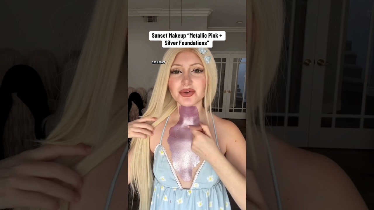 Металлик розовый + серебристый тональные основы 💿