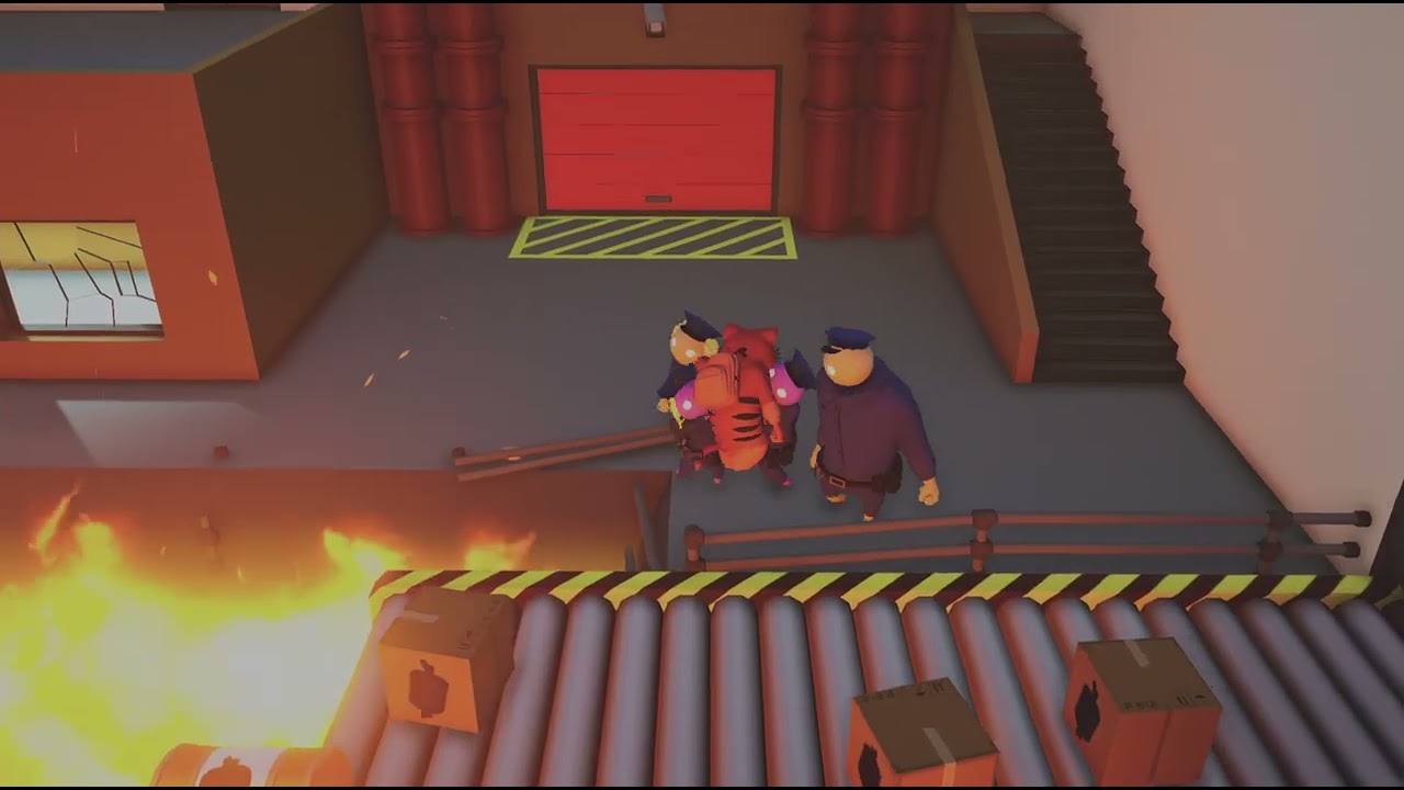 Gang Beasts tentado chegar a onda 5