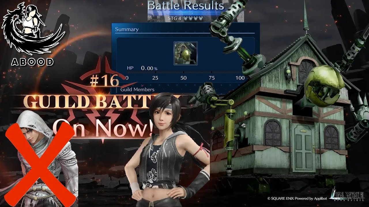 FF7EC GB16 ST4 100%  No Angeal , Yuffie  Team