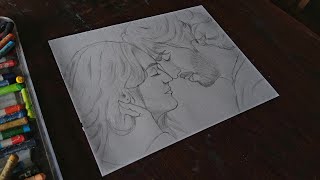 Saiyaara movie poster drawing 🖌️🎨🖌️ | how to draw saiyaara sketch | suresh k arts saiyaara drawing 