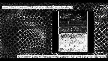 NARROW BAND OF FREQUENCIES // bent broken fest 2024 / circuit bent glitch video and sound art