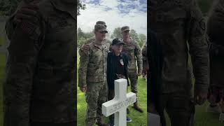 WWII veterans visit Normandy American Cemetery ahead of the anniversary of D-Day