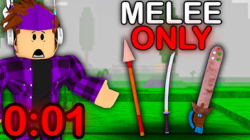 How Fast Can I Survive 99 Nights In A Forest With ONLY MELEE Weapons?