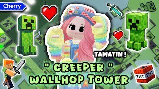 🤖 TOWER UNIK TEMA MOB MINECRAFT, TAPI SULIT!! 🧟‍♂️ CREEPER WALLHOP TOWER | Roblox Indonesia