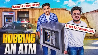 ROBBING AN ATM IN FRONT OF POLICE | LUCKIEST ESCAPE