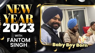 New Year 2023 with Fantom Singh NEW BORN BABY BOY in Canada 🇨🇦