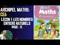 ARCHIPEL MATHS./ CE6 LES NOMBRES ENTIERS NATURELS. PAGE 12