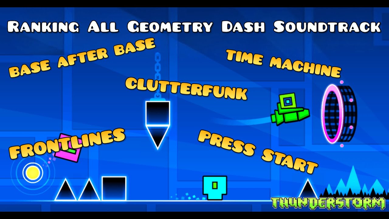 Ranking All Geometry Dash Soundtrack (Original Game, Meltdown, Word, Subzero) - (2025)