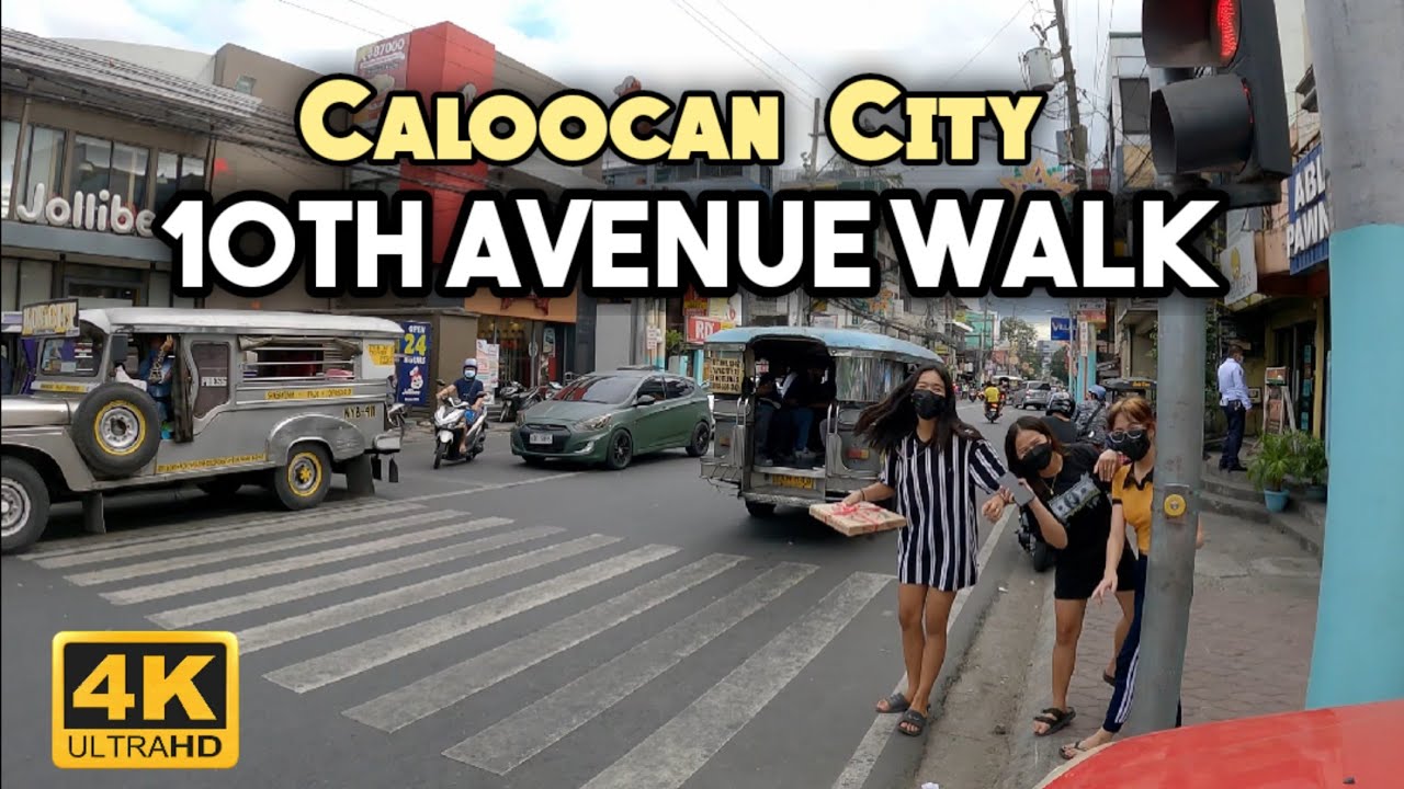 Happy Face of Caloocan City Philippines | 4K Walk in the Philippines