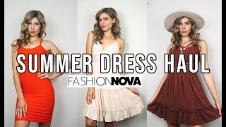 Summer Dress Try On Haul | Fashion Nova