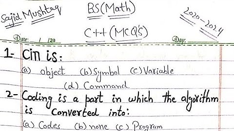 Gcuf past papers Important mcq