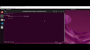 C++ Dev Env Setup  - 2 - clang Hello World application from linux terminal