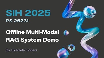 Offline MultiModal RAG System | Smart India Hackathon 2025