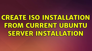 Ubuntu: Create ISO installation from current Ubuntu Server installation