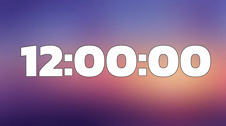 12 Hour Timer - No Sounds, No Alarm, No Ads