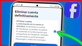 Cómo ELIMINAR CUENTA DE FACEBOOK 2024