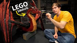 Building Lego Smaugs Torsolegs, From The Hobbit - Part 4