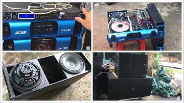 Loa ARRAY Bãi Bass 25 & Cục Đẩy Công Suất Khủng Đồng Bộ Của ACAIF Audio