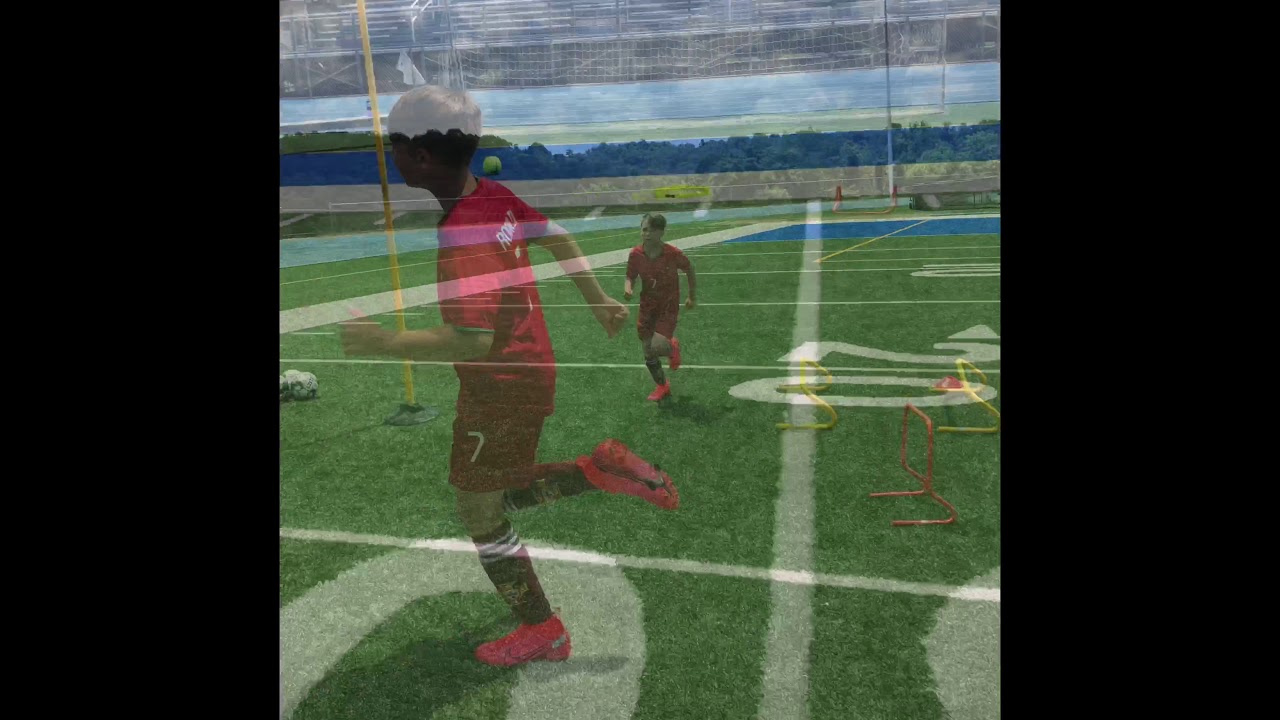 Speed and agility drill 1on1 with soccer ball training - YouTube
