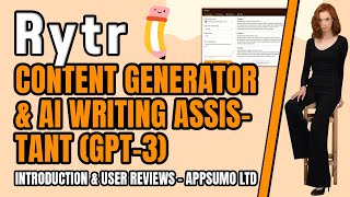 Rytr Introduction & User Reviews 🌮 AppSumo LTD | Content Generator & AI Writing Assistant GPT-3