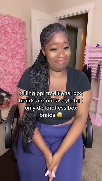  knotless vs traditional box braids - YouTube