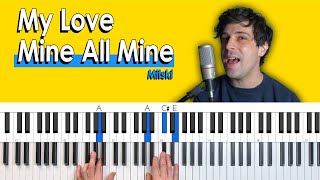 How To Play "My Love Mine All Mine" by Mitski [EASY PIANO CHORDS TUTORIAL]