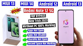 Redmi Mobile Gmail unlock/Redmi Note 12 5G Frp Bypass New Trick 2023