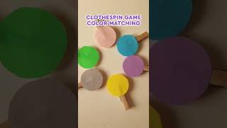 Clothespin Ice Cream Color Matching Game for Kids| Kids Crafts #kidsvideo #forkids #kidscraft