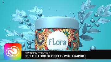 Edit the Look of Objects with Graphics in Adobe Dimension | Adobe Creative Cloud