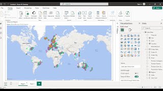 How to create map visual in Power BI | MAP Visual in Power BI